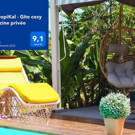 S'Cale Tropikal - Gite Cosy Avec Piscine Privee Petit-Canal エクステリア 写真